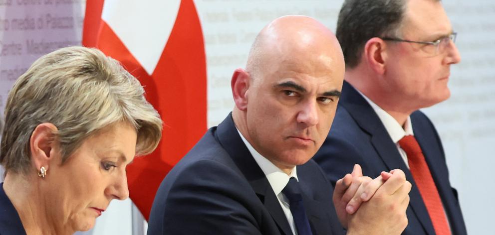 Federal Councillor and chief of the finance federal department Karin Keller-Sutter, Swiss Federal...