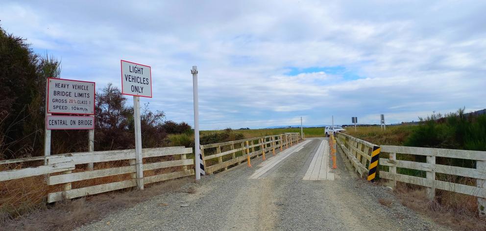 Channel Rd bridge at Tussock Creek is one of three to be permanently closed in the Southland area...