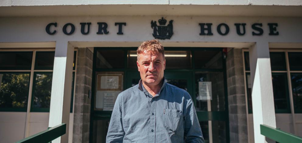 Paul Jones after the sentencing of the Gore District Council yesterday. PHOTO: RHYVA VAN ONSELEN