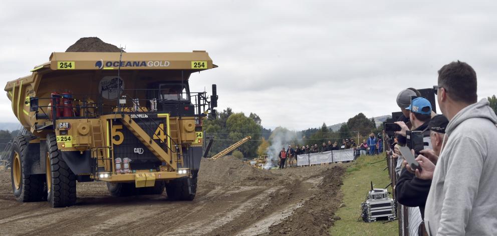 OceanaGold’s giant haul truck was a crowd favourite.