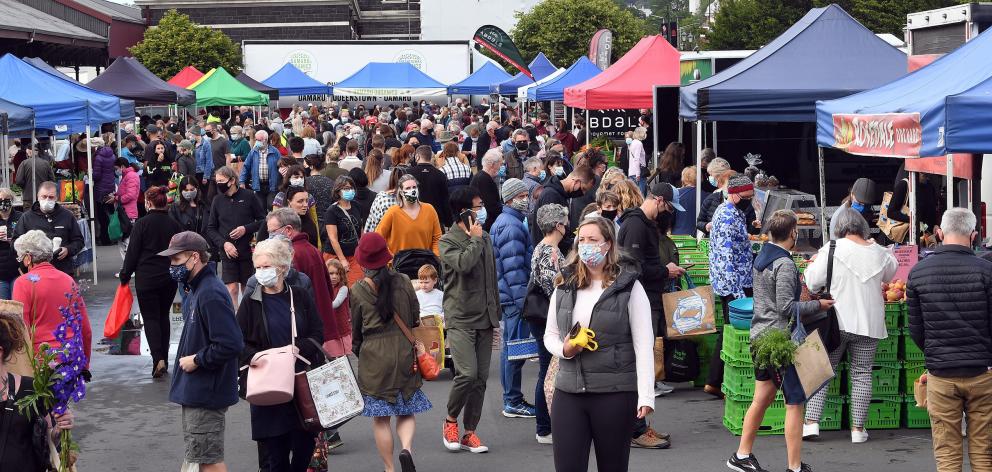 The popular Otago Farmers Market has been running for 20 years. Photo: ODT