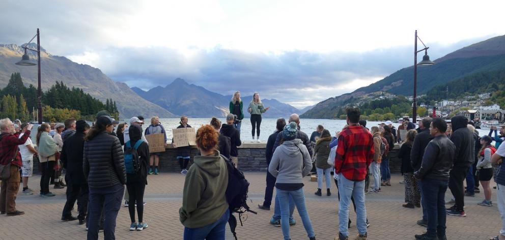 About 100 people gathered at Queenstown’s lakefront last night to demand urgent action to fix the...