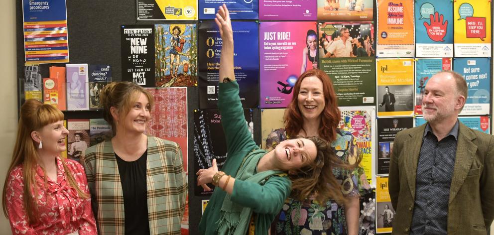 University of Otago Arts Fellows (from left) Emily Hartley-Skudder, Ruth Paul, Daisy Sanders,...