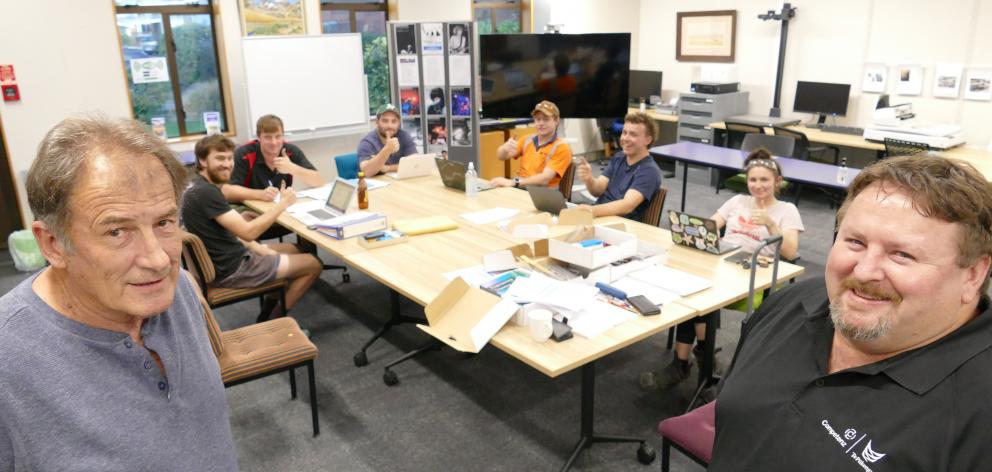 Competenz training adviser Stuart Hewson (right) and volunteer South Otago mentor Bruce Graham...