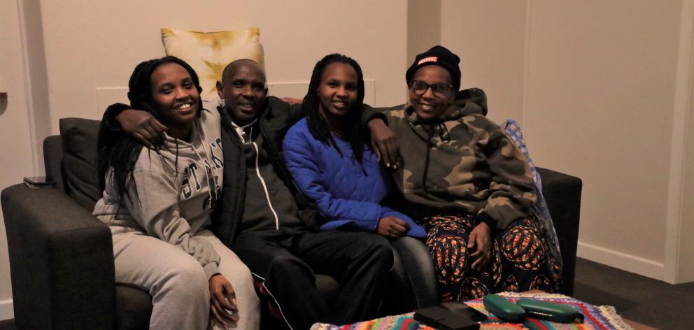 Congolese former refugee family members Furaha Niyonsenga, Munyakabera Mzeyimana, Solange...