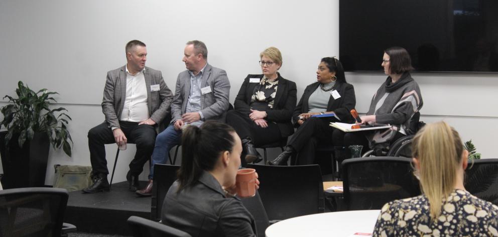 Panel speakers at the Westpac Smarts: Building a Brighter Tomorrow  (from left) T4 directors Dean...