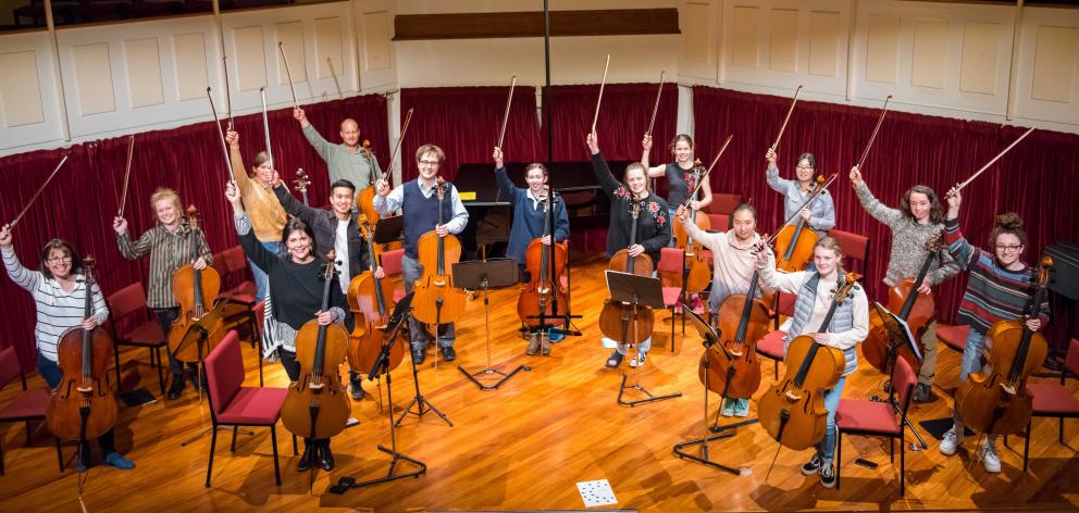 The Cellists of Otago group. PHOTO: PIETER DU PLESSIS