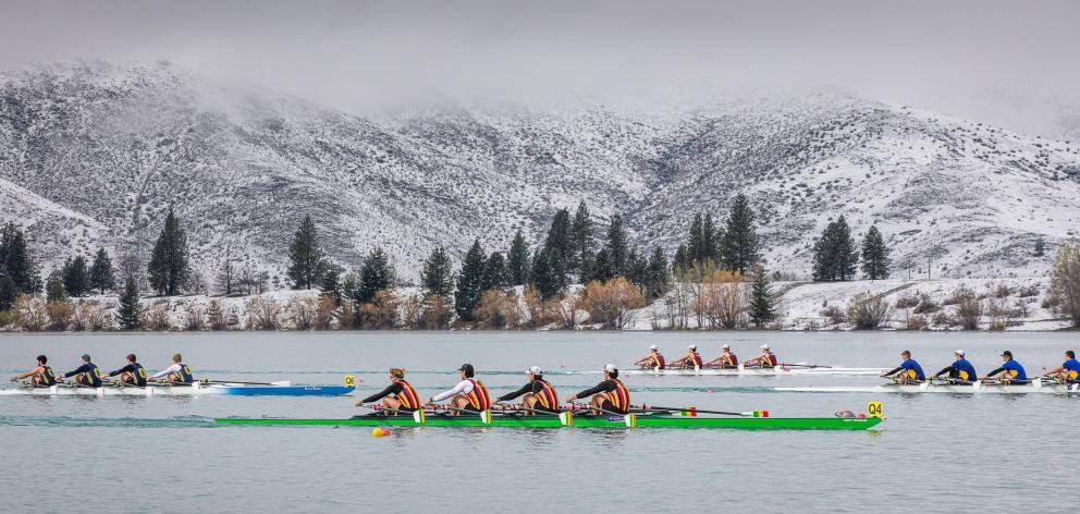 It was chilly going for rowers at the South Island interprovincial regatta at Lake
...