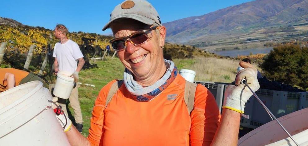 Rika Vermue, pictured here working on an orchard, was among those who graduated from Otago...