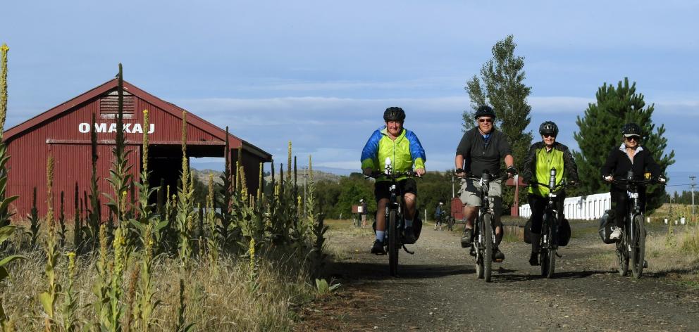 Australian tourists Chris Zucker (left), Tony Broadhurst, Leonie Kirkwood and Annie Zucker, of...
