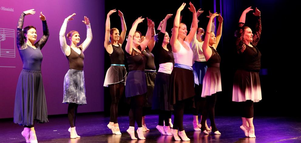 It was the first time on stage for many of these Silver Swans. Photo: Geoff Sloan