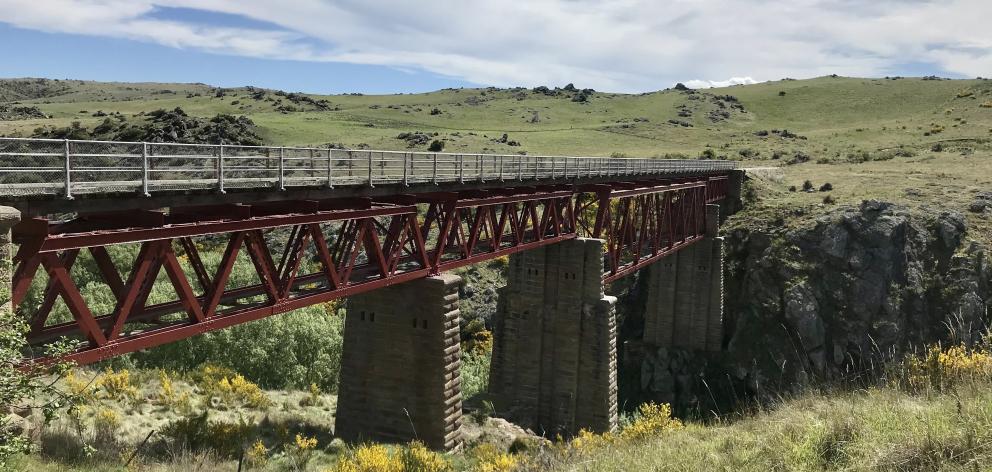 A bridge on the Otago Central Rail trail. PHOTO: NZ HERALD