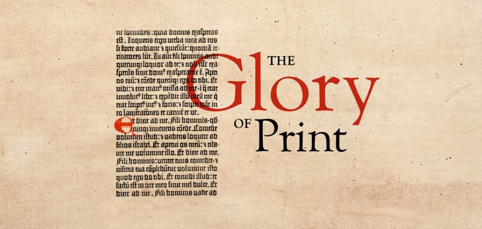 'The Glory of Print: A Celebration of Printing Specimens from Gutenberg Onwards' is the summer...