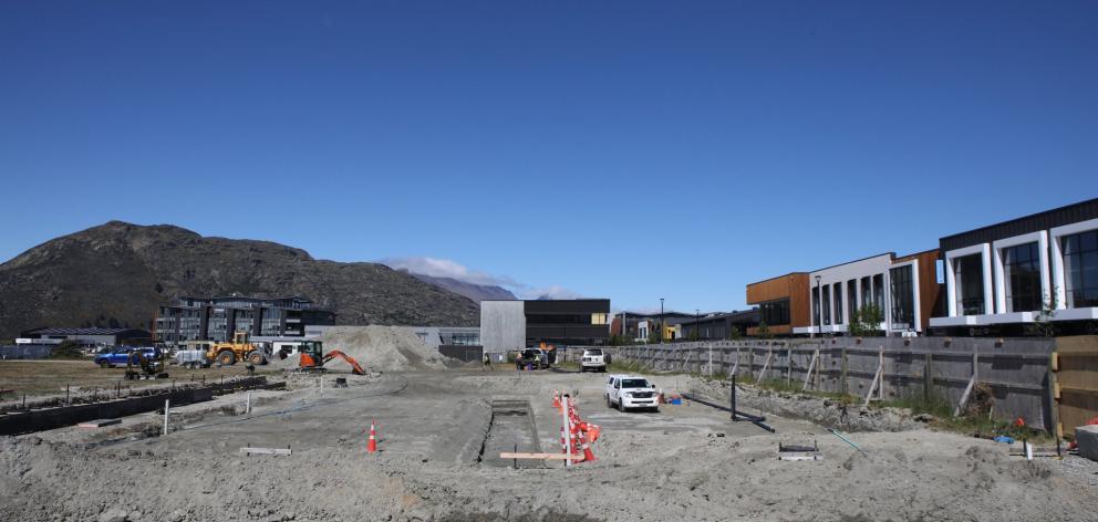Construction is underway on Queenstown Central's 'Junction' hospitality and town square development