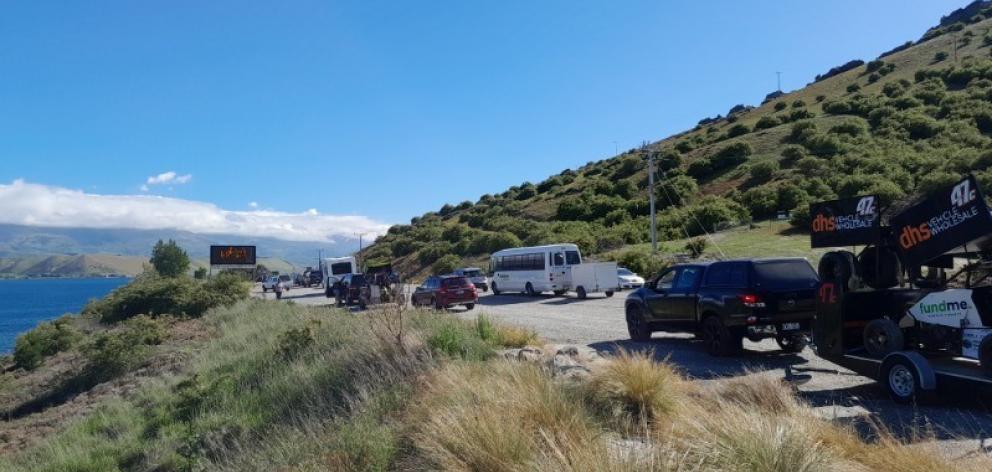 The crash closed the Lindis Pass on State Highway 8 for much of the day. Photo: Ruby Shaw