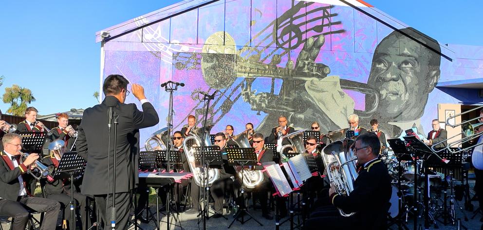 The Woolston Brass Band played a concert to farewell their earthquake-damaged Dampier St band...