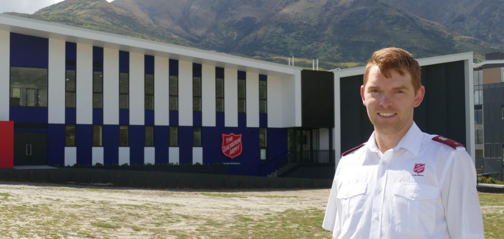 Salvation Army Queenstown community ministries director Andrew Wilson in front of the new $10...