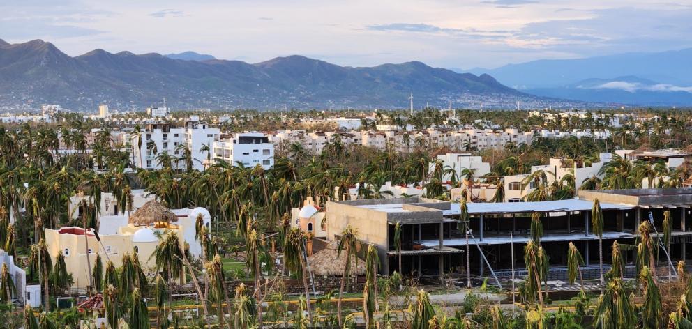 A view of Acapulco after Hurricane Otis ripped through the Mexican city on October 25. PHOTOS:...