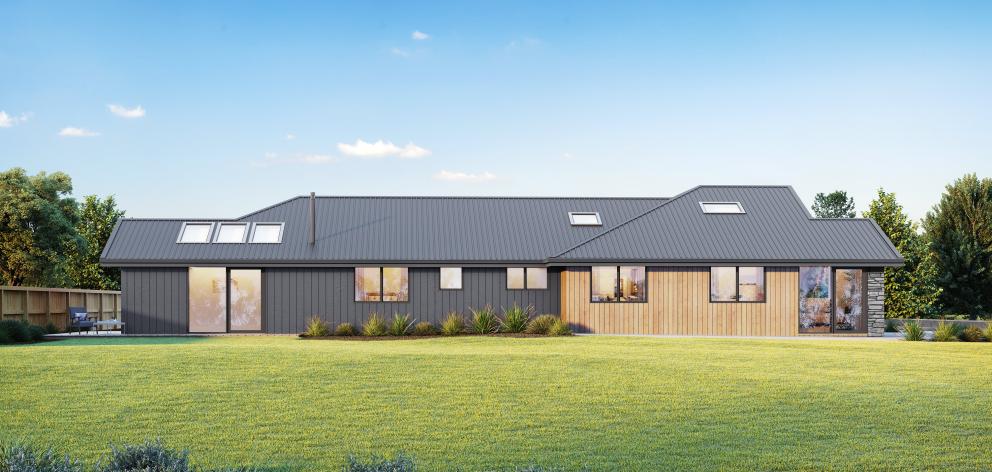 An artist’s impression of the house to be auctioned for charity. PHOTO: SUPPLIED
