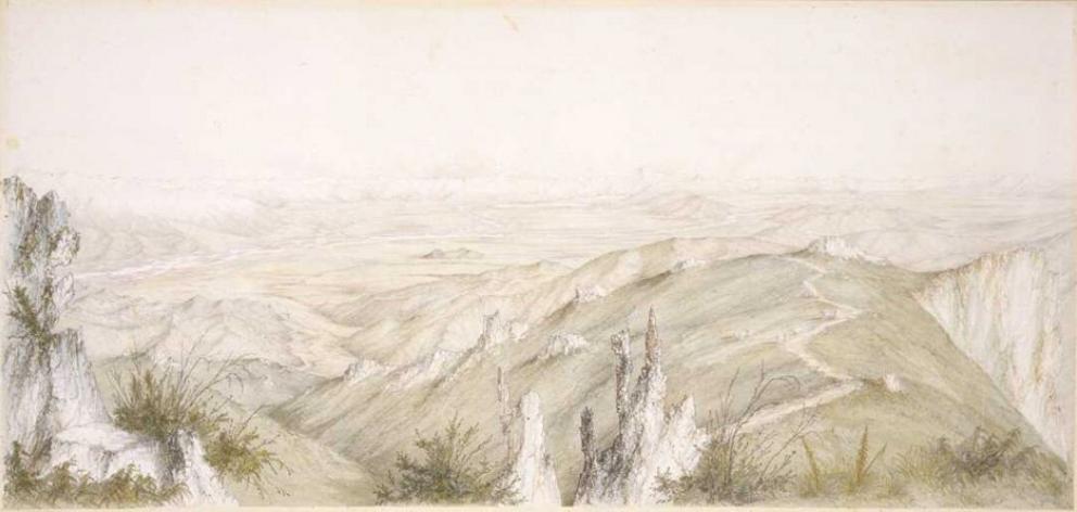 An Edmund Norman view of the Mackenzie Country in 1872. PHOTO: SUPPLIED