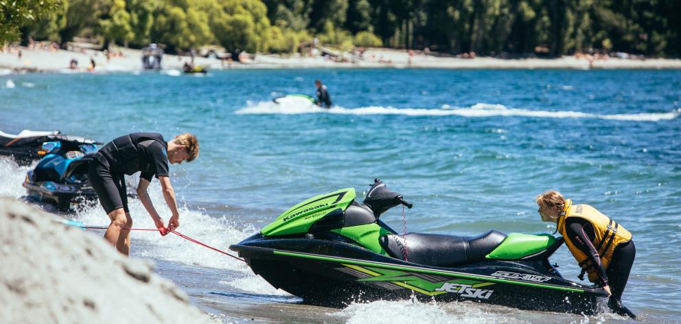 Jet skiing and boating are proving popular activities on Lake Wānaka, as temperatures soar in the...