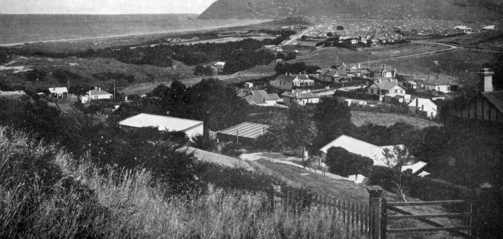 A view over St Kilda towards St Clair from the hill at Andersons Bay. — Otago Witness, 26.2.1924 