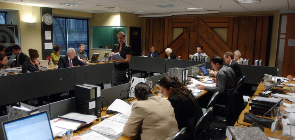 The Waitangi Tribunal at work in Wellington in 2007. Photo: NZPA
