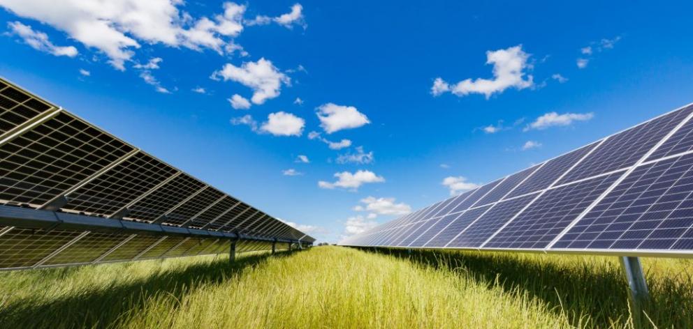Solar panels similar to these will be installed at the site. Photo: Supplied