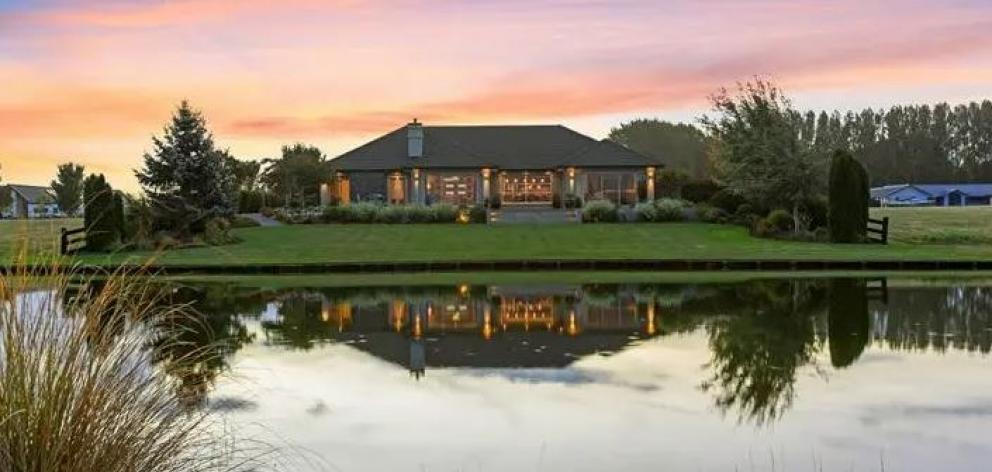 Sir Richard Hadlee’s luxury home was the first built in Pegasus. Photo: Supplied