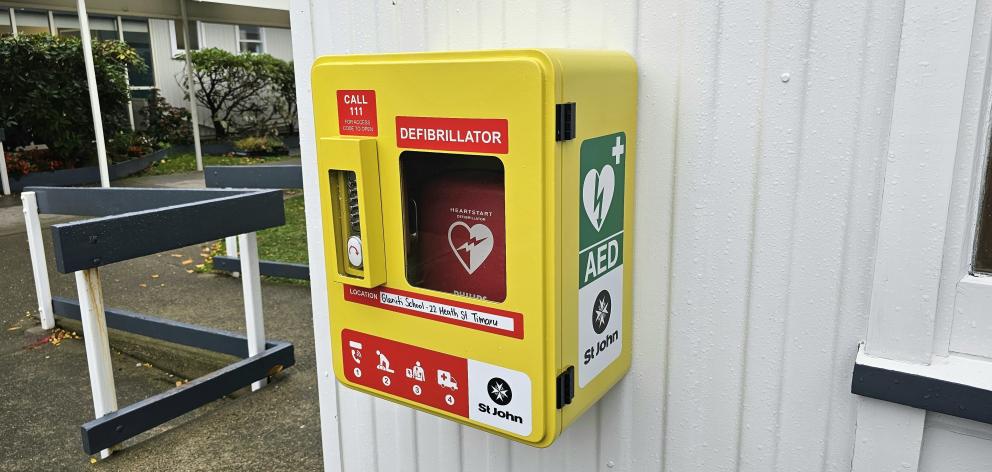 The new AED will be available 24/7 and can be accessed by anyone in the community.


