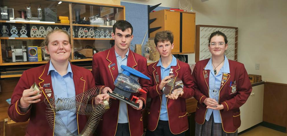Fundraising to attend the London International Youth Science Forum are Roncalli College pupils ...