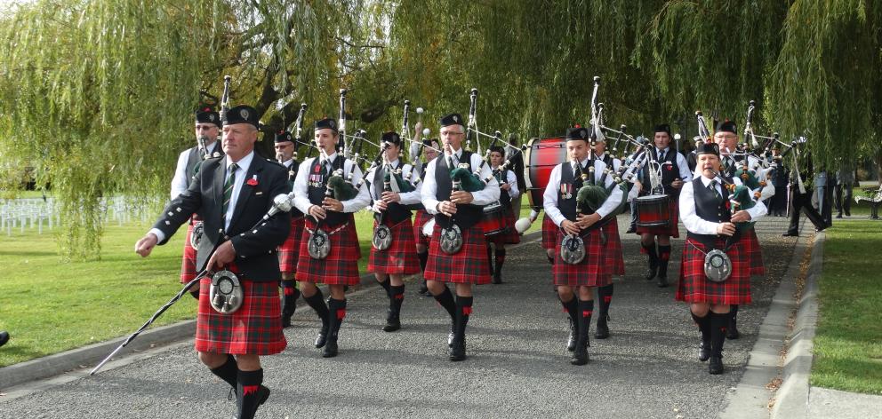 The South Canterbury Highland Pipe Band will again take part in Anzac Day services this year....