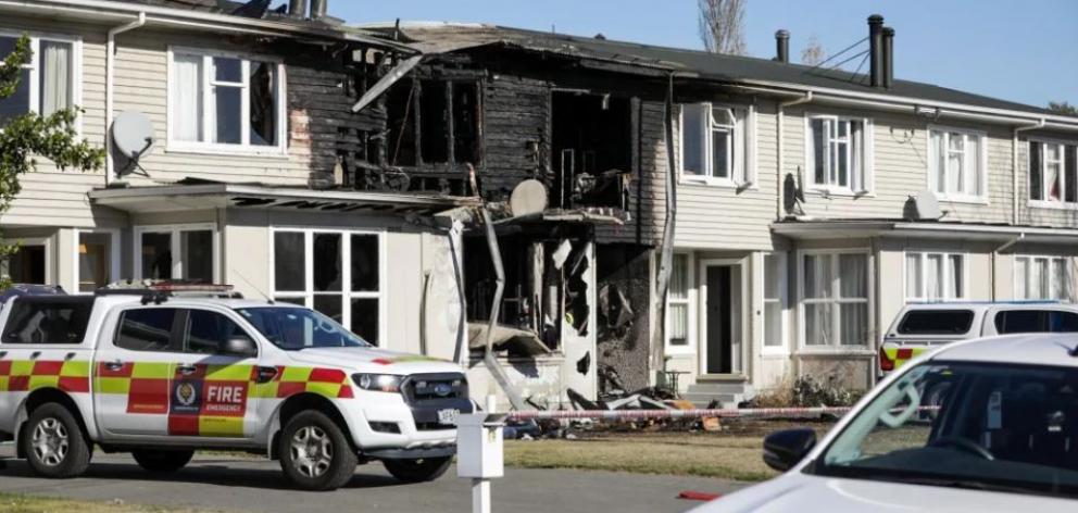 Forty firefighters worked to contain the blaze. Photo: RNZ/Nathan McKinnon