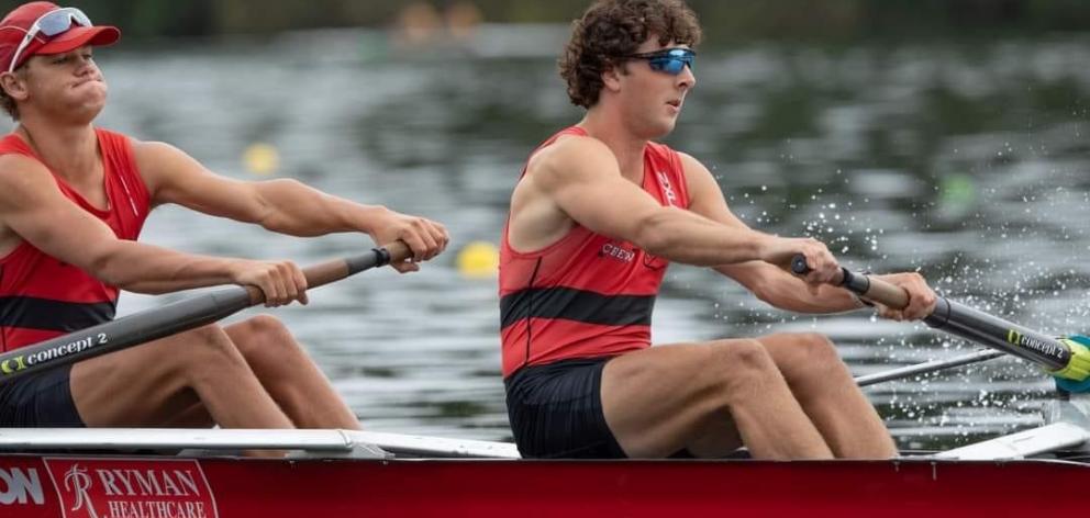 Hickling rowing in his schoolboy days for St Bede's. Photo: File image