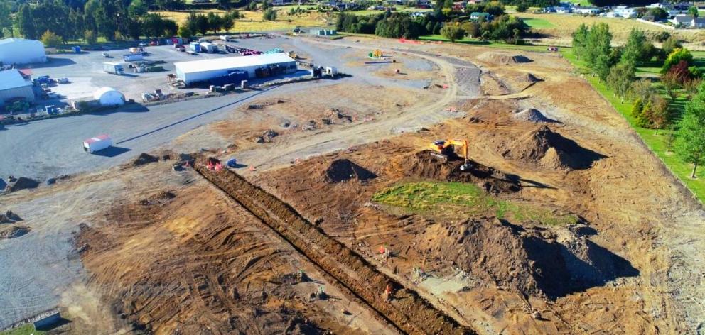 The Luxmore Industrial subdivision is well under way off Sandy Brown Dr, Te Anau. PHOTO: SUPPLIED