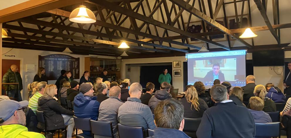 Pleasant Point residents gathered for a community meeting regarding the impact of the proposal...