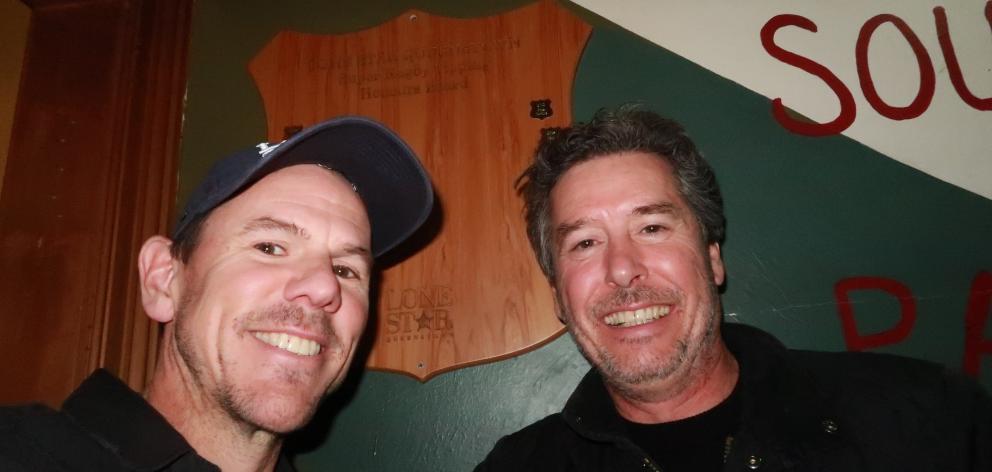 Lone Star owner Dave Gardiner, left, with now two-time tipping comp winner Scotty Stevens. PHOTO:...