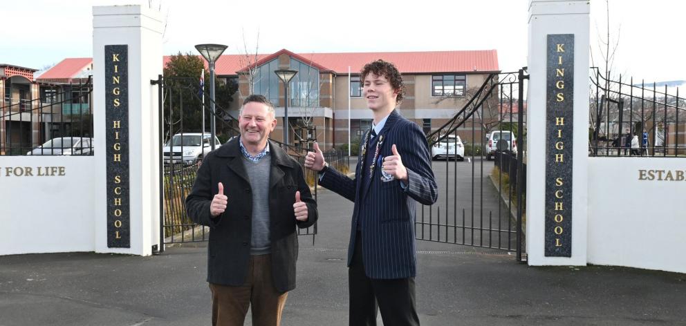 King’s High School rector Nick McIvor and head boy Ted Menzies, 17, are pleased to welcome...