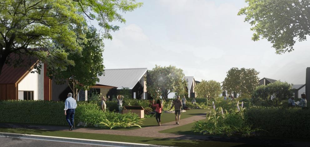 An artist’s impression of MetlifeCare’s retirement offering for Three Parks, Wānaka. Construction...