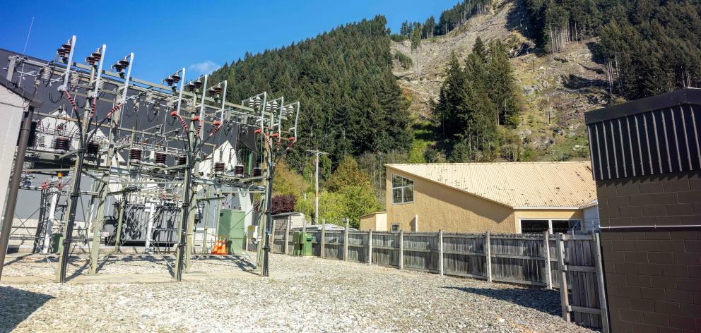 The Queenstown zone substation. PHOTO: AURORA ENERGY