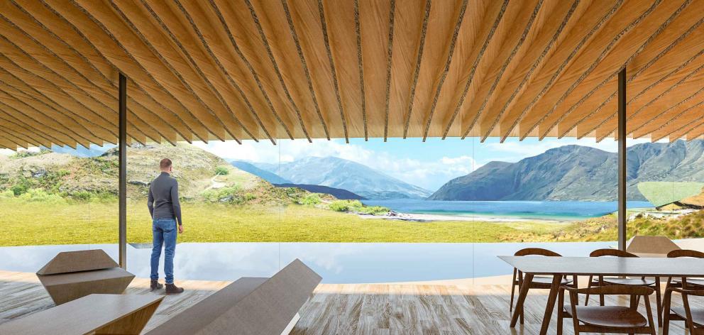 The proposed luxury lodge in Wānaka. PHOTO CREDIT: APPENDIX 2 — ARCHITECTURAL PLANS