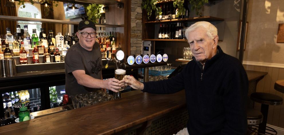 Queenstown's Speight's Ale House publican Clark Frew and his landlord, Warren Cooper, pictured...