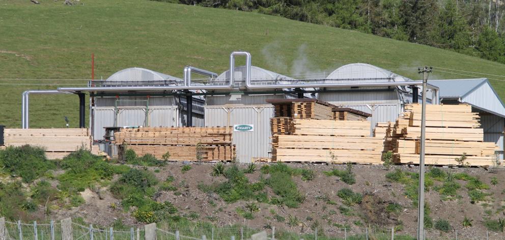Gorton Timber Co’s sawmill, near Milton, yesterday. PHOTO: NICK BROOK