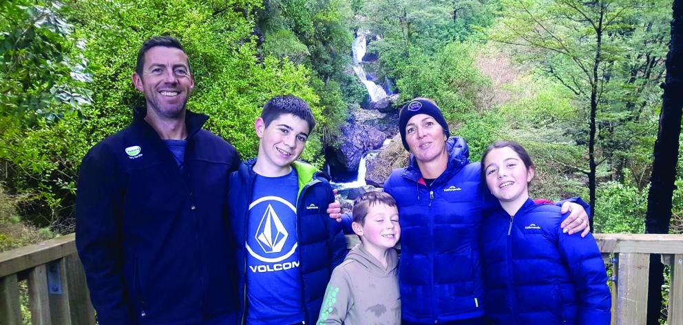 Kilmurry Farm’s Eugene Cronin shown with wife Sarah and family, is a Mid Canterbury finalist for...