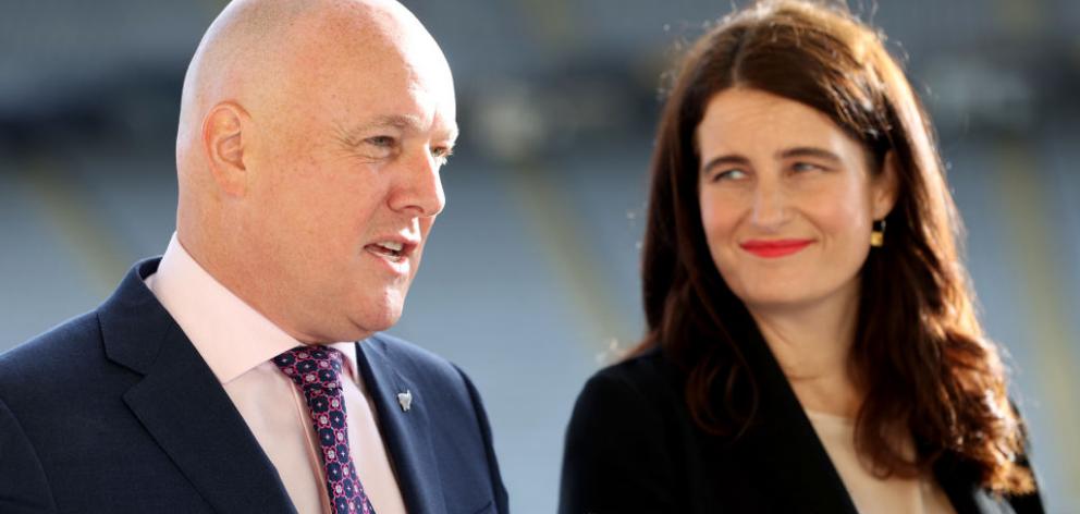 Christopher Luxon and Nicola Willis. Photo: Getty Images