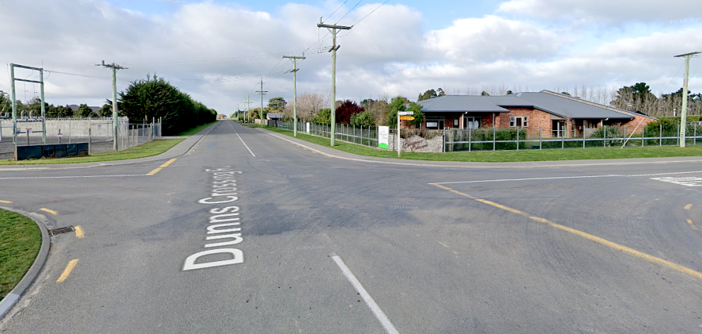 The Dunns Crossing and Burnham School Rds intersection. Photo: Google