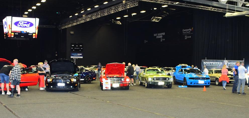 There were plenty of Mustangs to see at ILT Stadium Southland last Saturday. PHOTO: DAVE LOUDON