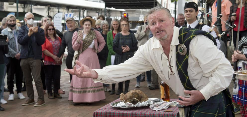 Iain Seather will again deliver the Address to the Haggis during the annual St Andrew’s Day...