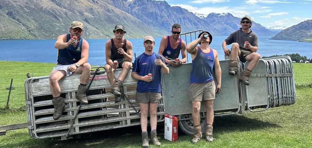 Pictured from left: Kieran Duthie, Israel Grey, Jack Lyders, Aaron Rule, Hori Smith and Ollie...