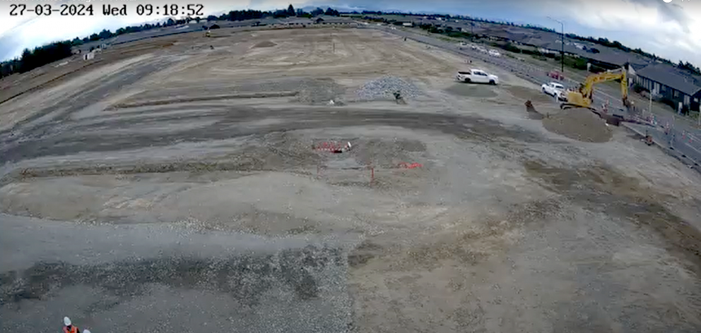 The bare patch of land in March. Photo: Supplied